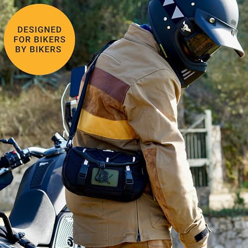 Odinsberg Multipurpose Water Resistant 3L Motorbike Handlebar Bag and Bicycle Bike Handlebar Bag to be Used as Motorcycle Tool Roll Handle Bar Bag Motorcycle Tool Bag Bike Tool Bag Or Sissy Bar Bag - Image 5