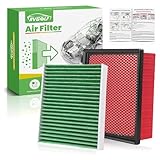 RVgolf Engine+Cabin Air Filters Fit for Ascent 19-25 26, Crosstrek 18-23, Impreza 17-23, Legacy