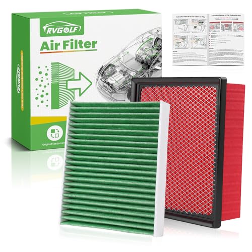 Image of Engine+Cabin Air Filter Fit for 19-26 Ascent, 20-25 Outback, 17-23 Impreza | 20-26 Legacy, 18-23 Crosstrek, 72880FL00A, 16546AA16A, 2Pcs, 99% Filtration Efficiency, Easy Install, Odor control