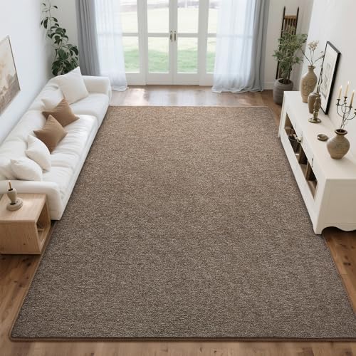 Tapete decorativo Tepook 6x9 pies marrón lavable antideslizante miniatura 2