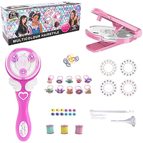 XieLind Hair Bedazzler Set with Hair Gemstones, Magic Automatic Hair Braiding, DIY Braiding Hair Tools, Glitter Machine, 2 in 1 Cover