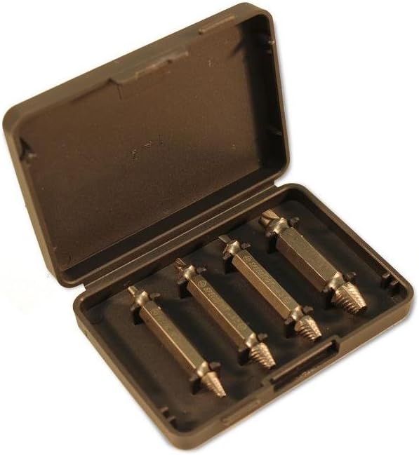 OntelSpeed Out Cobalt Damaged Screw Extractor, 4 Piece Set