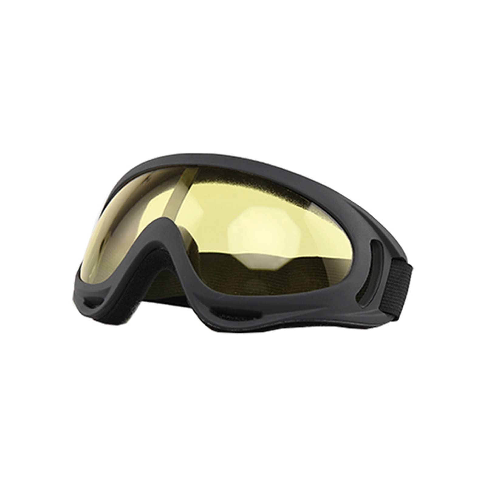 DieffematicHXJ Gogle narciarskie Ski Goggles Outdoor Windproof Motorcycle Off Road Helmet Glasses Winter Snow Skating Snowboard Cycling (Color : Yellow)