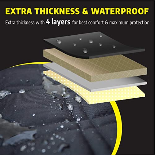 Meadowlark Premium Hammock Dog Car Seat Cover Back Seat, Dog Cover Car Seat Protector, Non-Slip, Dog Stuff, Anti Shock, Water Repellant, Pet Car Seat Cover For Dogs W/Seat Belt & 2 Headrest Covers #TOP3