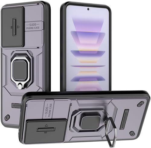 Vista 53 de Compatible con carcasa de soporte Honor 90 5G, con cubierta deslizante para lente de cámara compatible con funda Honor 90 5G REA-AN00 REA-NX9