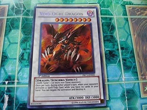 Amazon Co Jp 遊戯王 煉獄龍 オーガ ドラグーン Void Ogre Dragon 英語版 海外版 Prc1 シークレットレア プレイ用 R407 Toys Games