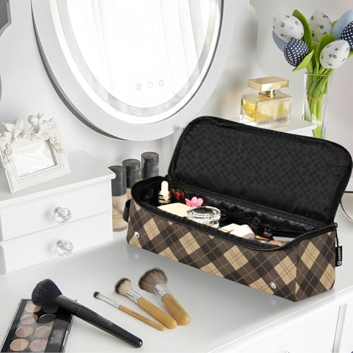 Bolso de viaje y tapete resistente al calor para herramientas de cabello con cierre, organizador para planchas, rizadores y secadores miniatura 6