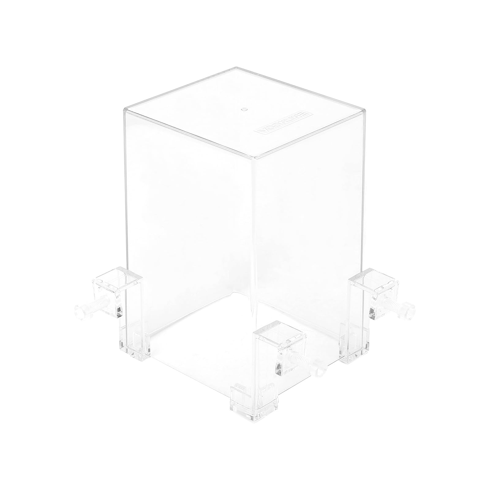 GarveeLife Torre di pesce in acrilico per acquario, tecnologia di stampa negativa, ricarica automatica dell'acqua, design moderno galleggiante, grande contenitore trasparente per spazi di nuoto estesi