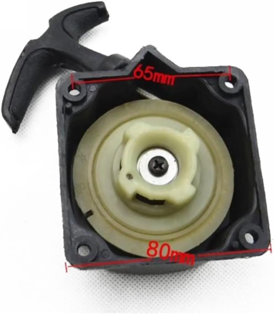 Universal Recoil Pull Starter + Gear Parts Scooter Lawn Mower Suitable for Brush Cutter Pruning Machine