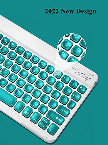 Anmengxinling Keyboard Case For Ipad 10Th Generation 2022, Magnetic Detachable Wireless Keyboard With Pencil Holder For 10.9 Inch Ipad 10 2022 Release A2696 A2757 A2777 (Mint Green) #TOP4