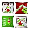 4packchristmasthrowpillowcoversxmasholidaycushionfarmhousethrowpillowcases18x18inchforsofacarchairdecoration  Urban Country Home Decor 4 pack christmas throw pillowcovers xmas holiday cushion farmhouse throw pillowcases 18x18inch for sofa car chair decoration  urban country home decor