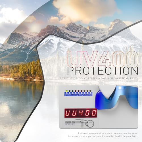 SCVCN Cycling Glasses Sports Sunglasses Women Men Bicycle MTB UV400 Protection Running Mountain Bike Baseball Biking Goggles Riding BMX Fishing Running Riding Golf Driving Softball 506 - image 4