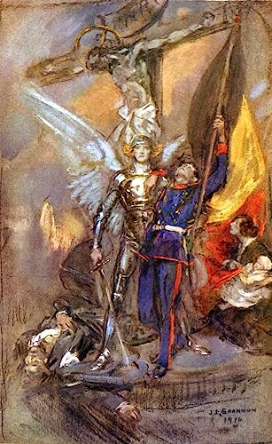 Affiche St Michel de Belgique par Jebusa Shannon impression sur toile premium de 60x90cm