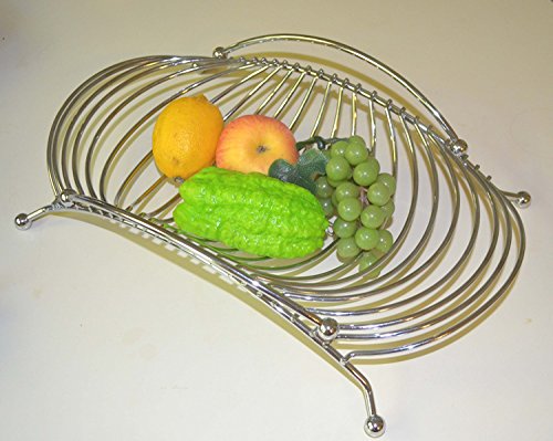 Chrome Rectangle Fruit Basket. 16