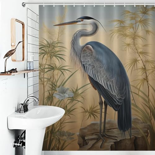 Rideau de douche crane tissu lavable 152x183cm polyester étanche - 6