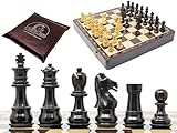 House of Chess - Ebony Wood/Boxwood Chess Set Pieces Galaxy Staunton 3