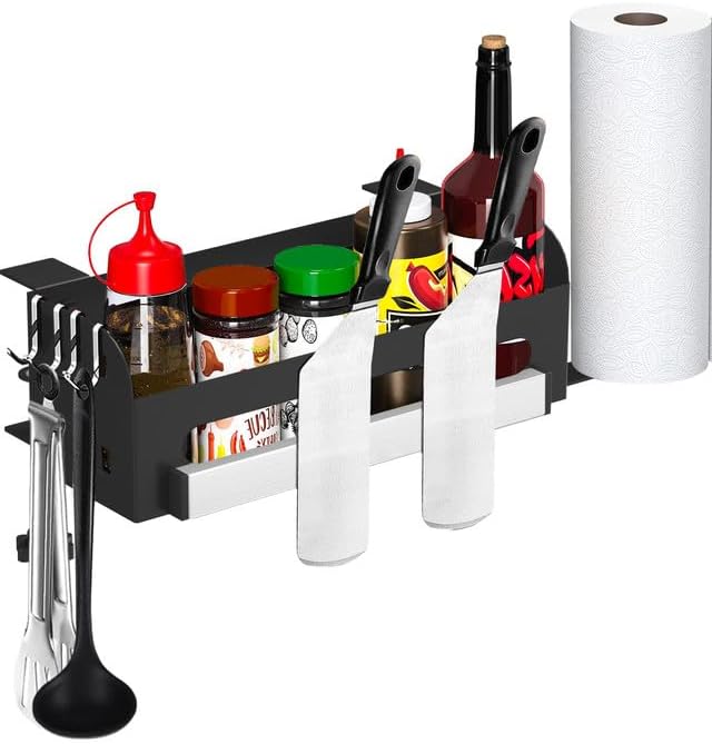 Blackstone Caddy, organizador de plancha para parrilla Blackstone de 28 pulgadas36 pulgadas, organizador de parrilla Blackstone que ahorra espacio