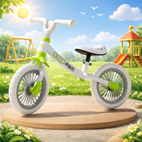 Image of Balance Bike for Safe, Durable, and Perfect for Learning Balance, No Pedal First Bicycle with Adjustable Seat and Handlebars , Ideal Training Bike for boys and girls 18 Month to 5 years (KB-191 Green)