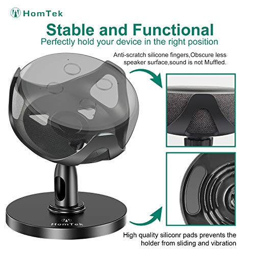 Homtek Echo Dot Stand, Table Holder For Echo Dot 3Rd Generation, 360° Adjustable,Black #TOP3