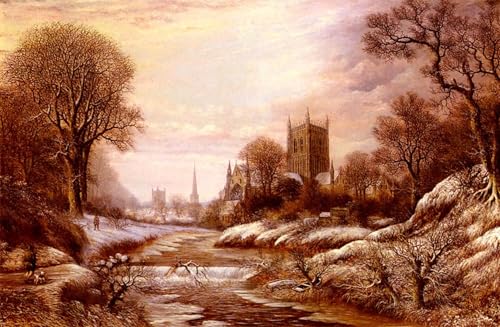 Tableau sur toile 60x90cm Charles Leaver Worchester du sud-ouest pour décoration