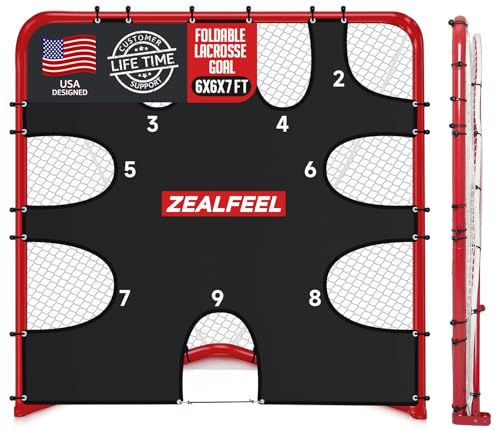 ZEALFEEL Lacrosse Goal with Target