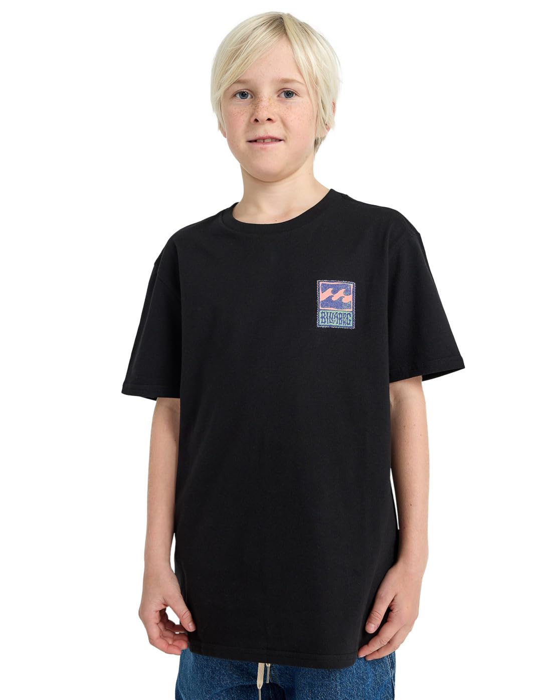Billabong Short-Sleeved T-Shirt Stamp SS Boy's Kids Black M