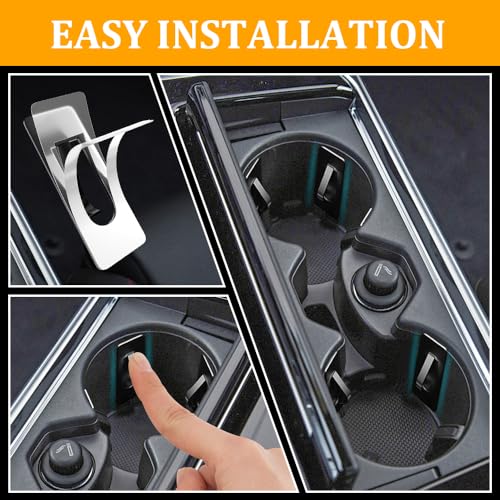 Insertos para portavasos de carro 3PCS adhesivos miniatura 6