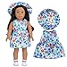 ebuddy Doll Clothes and Accessories 5 Sets Outfit with 2 Pairs Shoes for 18 inch Girl Doll Most 18