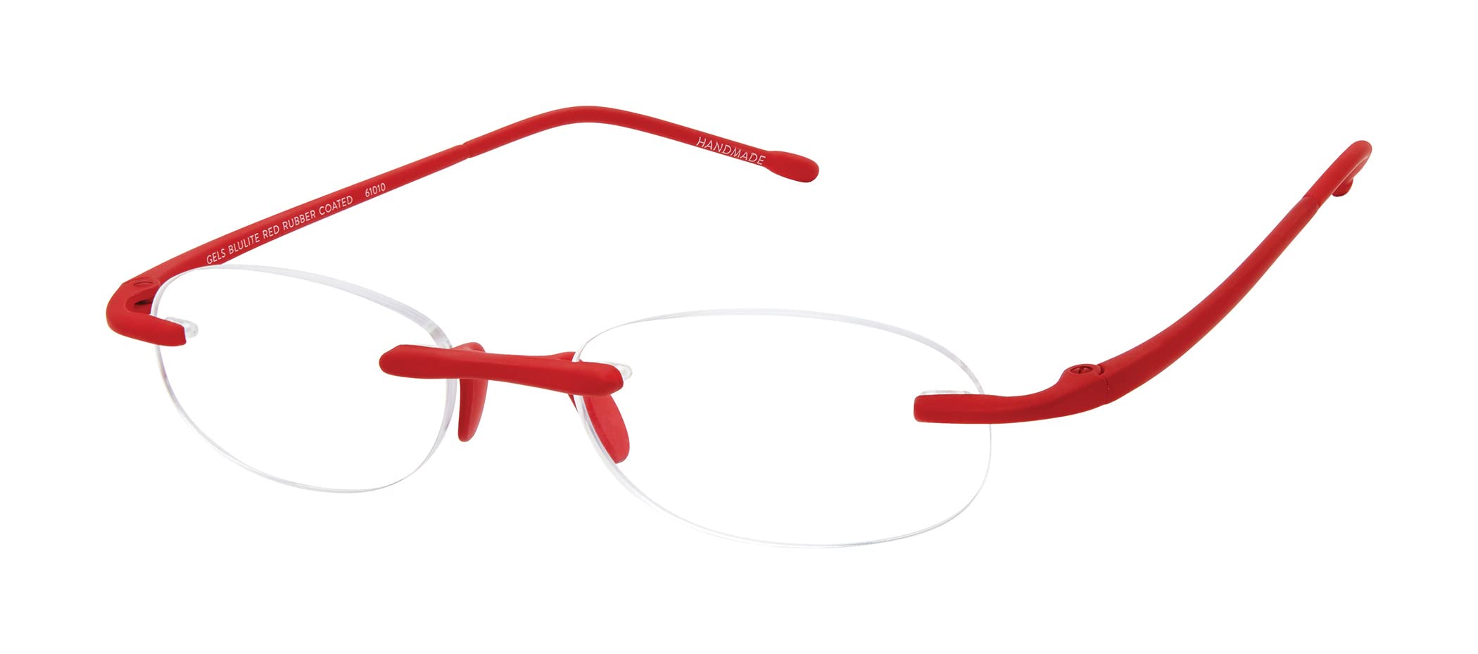 Scojo New York Gels Original Blue Light Reading Glasses, Handmade Scratch Resistant Readers for Women and Men