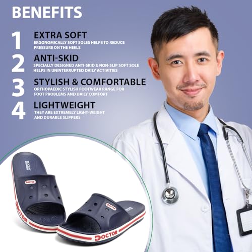 Image of Men EVA Slide Slippers | Lightweight Anti-Slip Casual Slides | Breathable Comfort Sandals for Indoor Outdoor Everyday Wear Walking Slippers