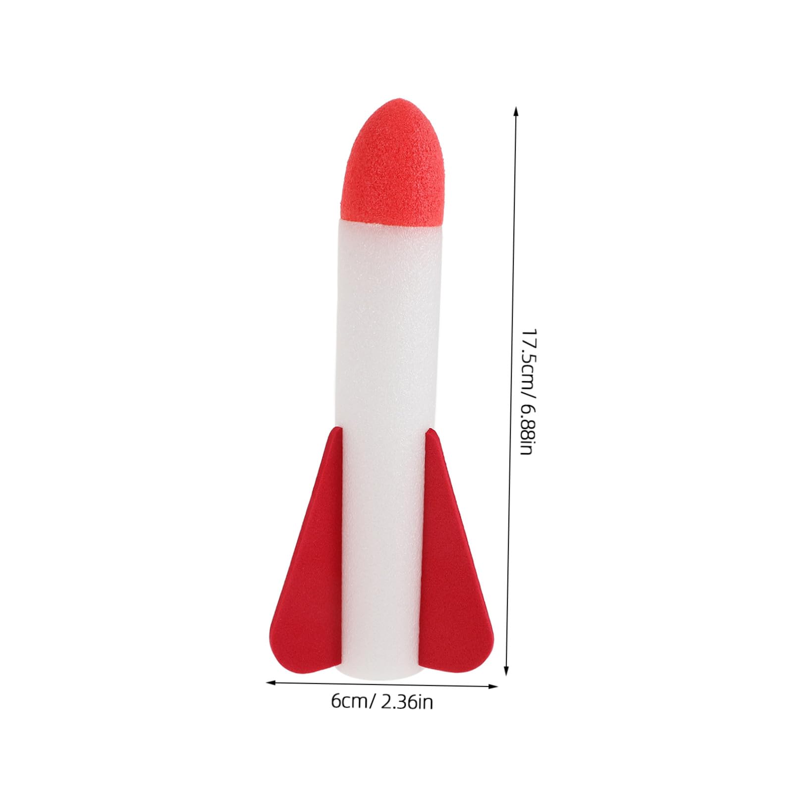 Stomp Rocket L`Original Jr. Glow - 4 fusées en Mousse et Lance-roquettes à air - Brille dans Le