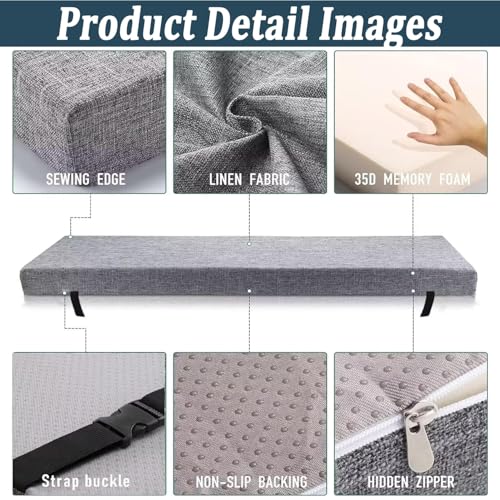 Coussin de banc imperméable contre les assises dures et humides de terrasse - 5