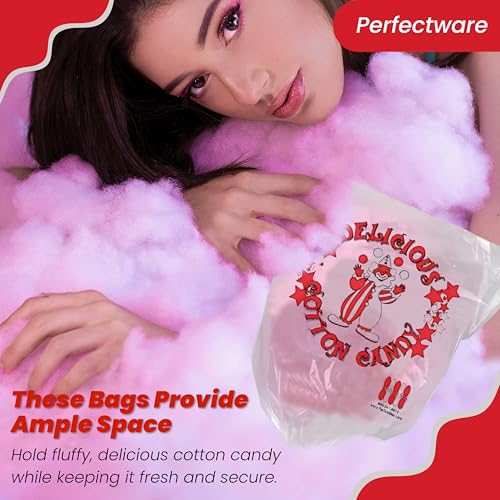 Image of Cotton Candy Bags with Twist Ties- Pack of 400ct