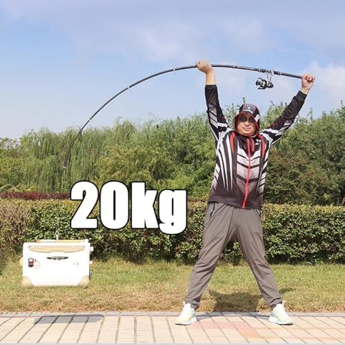 Caña de Pescar Telescópica GTOFYU XY68 Fibra de Carbono 3.0 M Spinning miniatura 6