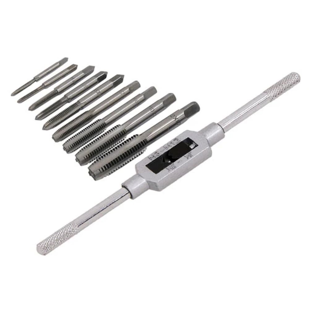 Neilsen Black Ct1467 10Pc Tap Set With Tap Wrench M2.5 M3 M4 M5 M6 M7 M8 M10 M12