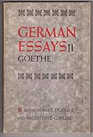 German Essays II: Goethe. B07Q4829FJ Book Cover