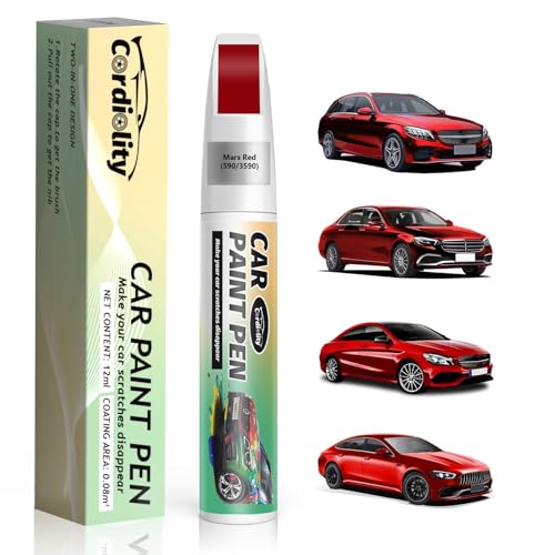 Image of 590 /3590 Mars Red Touch Up Paint for Mercedes Benz, Color Accurate Car Paint Scratch Repair Pen, Quick & Easy Fix Automotive Chips and Nicks