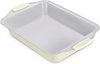 Vista 6 de Boxiki Kitchen Molde para pastel rectangular antiadherente de 9x13 - Bandeja para hornear duradera para delicias al horno y pasteles de hoja - Libre
