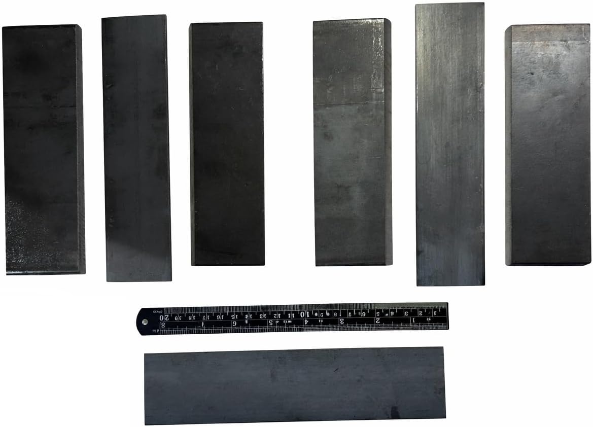 D1.1 Welder Practice Plates – Limited Thickness (3/8”) – 2” Width – Beveled Training Weld Coupons – 4 Plates + 3 Backing Strips = 3X The Welding Practice
