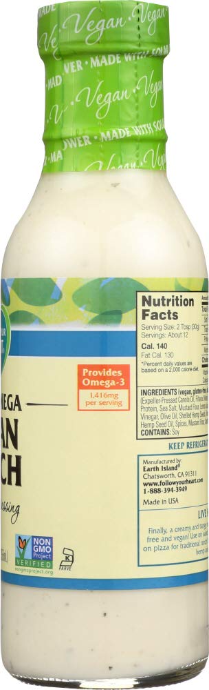 Follow Your Heart, Vegan Ranch Dressing, 12 Ounce