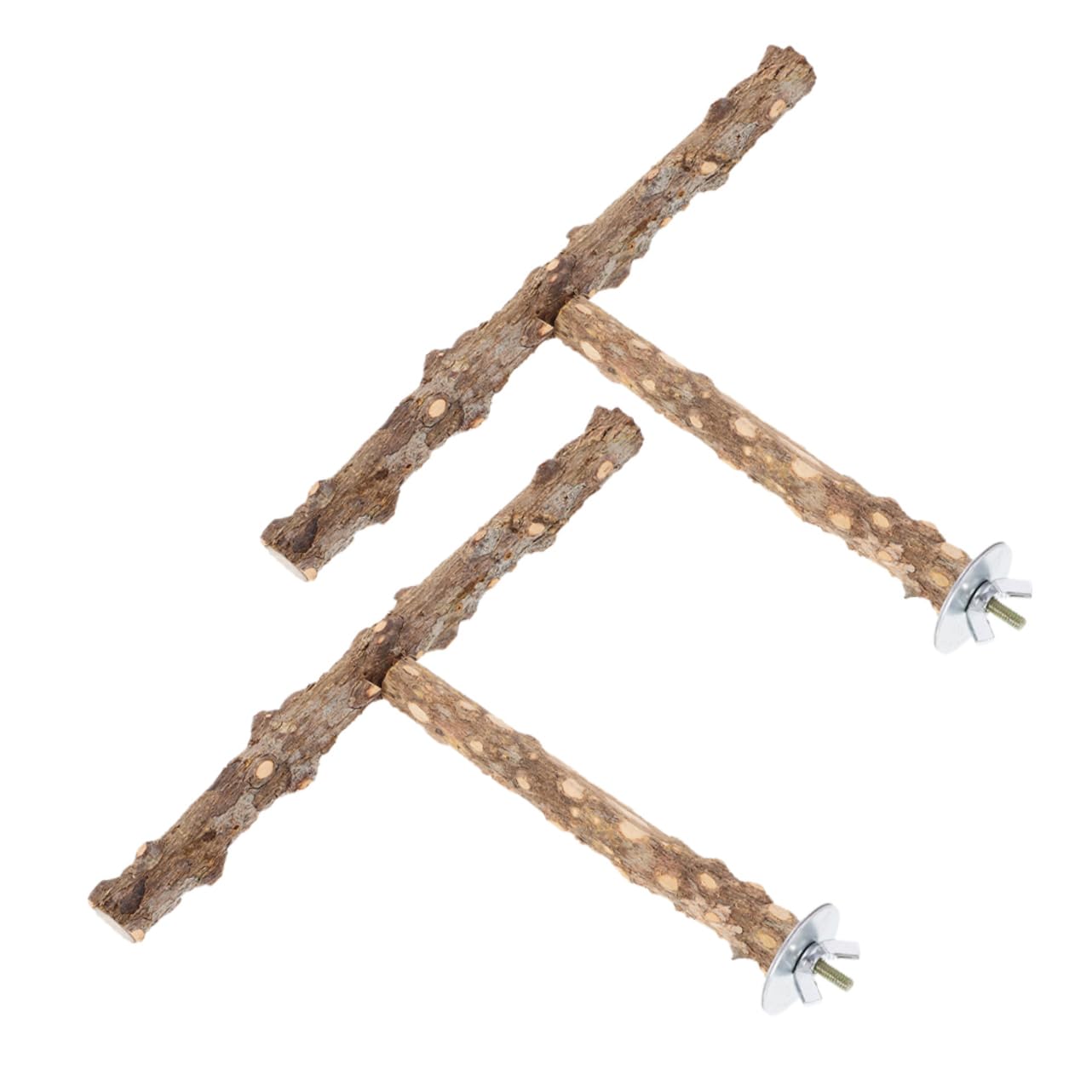 Kisangel 10pièces Perchoir à Oiseaux Naturel pour Oiseaux De Compagnie Bâtons De Meulage pour Perroquets Et Perruches Accessoire Exercice Jouet Interactif