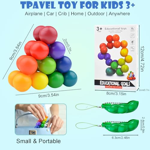 3 Stück Autismus-Sensorik Spielzeug Für Autistische Kinder, Autismus Hilfsmittel, Autismus-Spielzeug Für Kleinkinder Von 3–4 Jahren, Fidget Toys, Flugzeug-Auto-Reisespielzeug Für Kinder Im Alter