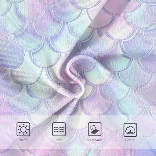 Joisal Toddlers Underwear Floral 2t Cotton Little Girl Panties Animals Briefs Girls Undies Mermaid Scales Pastel3