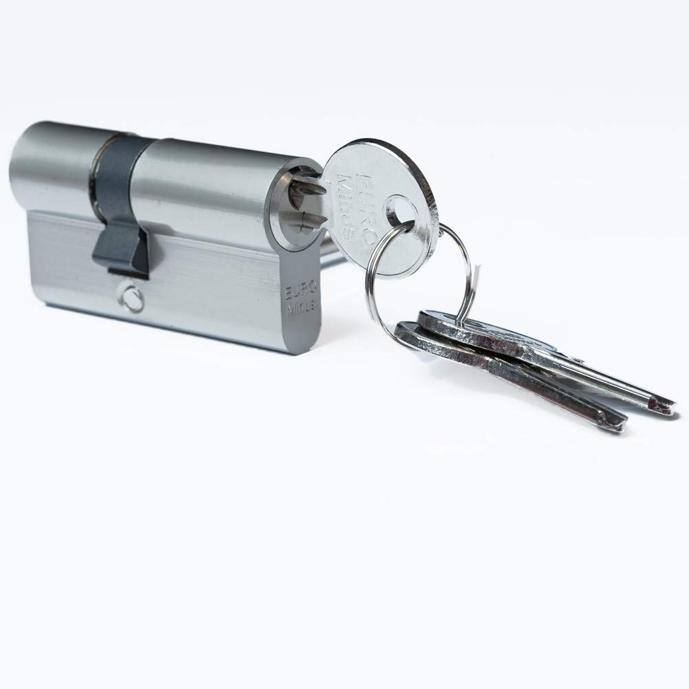 FELGNER Cylindre de fermeture à double cylindre Euro | cylindre profilé serrure de porte serrure de sécurité pour portes, porte d'entrée, porte d'appartement | avec 3 clés | longeur: 20-30 mm