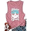BASCIHOUSE-Women-Tank-Top-Letter-Printed-Shirt-Funny-Graphic-Tee-Summer-Casual-Sleeveless-Vest-Tops Women Tank Top Letter Printed Shirt Funny Graphic Tee Summer Casual Sleeveless Vest Tops (Pink, Medium)