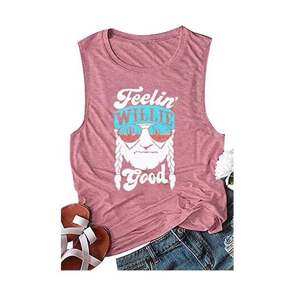 BASCIHOUSE-Women-Tank-Top-Letter-Printed-Shirt-Funny-Graphic-Tee-Summer-Casual-Sleeveless-Vest-Tops Women Tank Top Letter Printed Shirt Funny Graphic Tee Summer Casual Sleeveless Vest Tops (Pink, Medium)