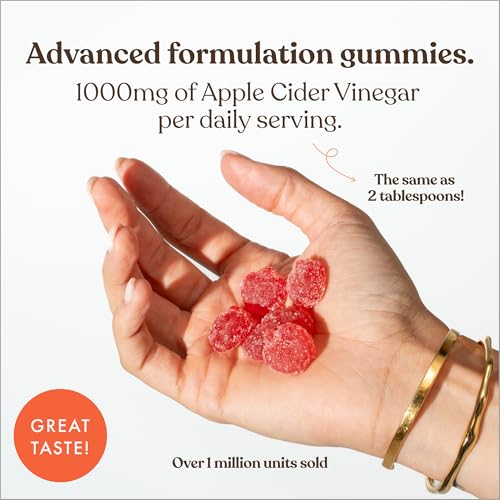 Apple Cider Vinegar Gummies with The Mother 1000mg | Enhanced with Vitamin B12 & Folic Acid | 60 Vegan ACV Capsules with Pomegranate & Beetroot Powder | Natural Ingredients by Free Soul - Image 6