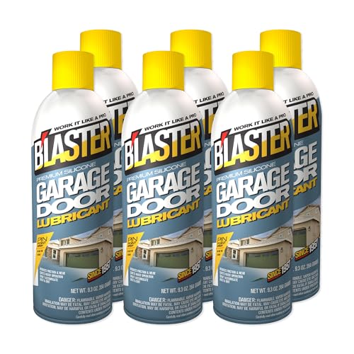 B’Laster Garage Door Lubricant Spray – Premium Silicone Garage Door Lube – Reduces Friction,...