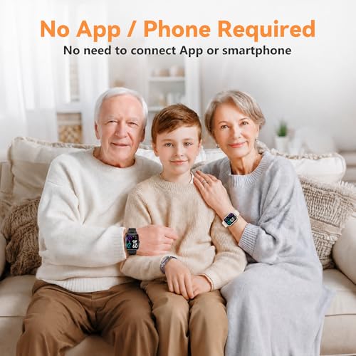 Image of No APP No Phone Required Pedometer Watch, Senior Friendly, Step Counter