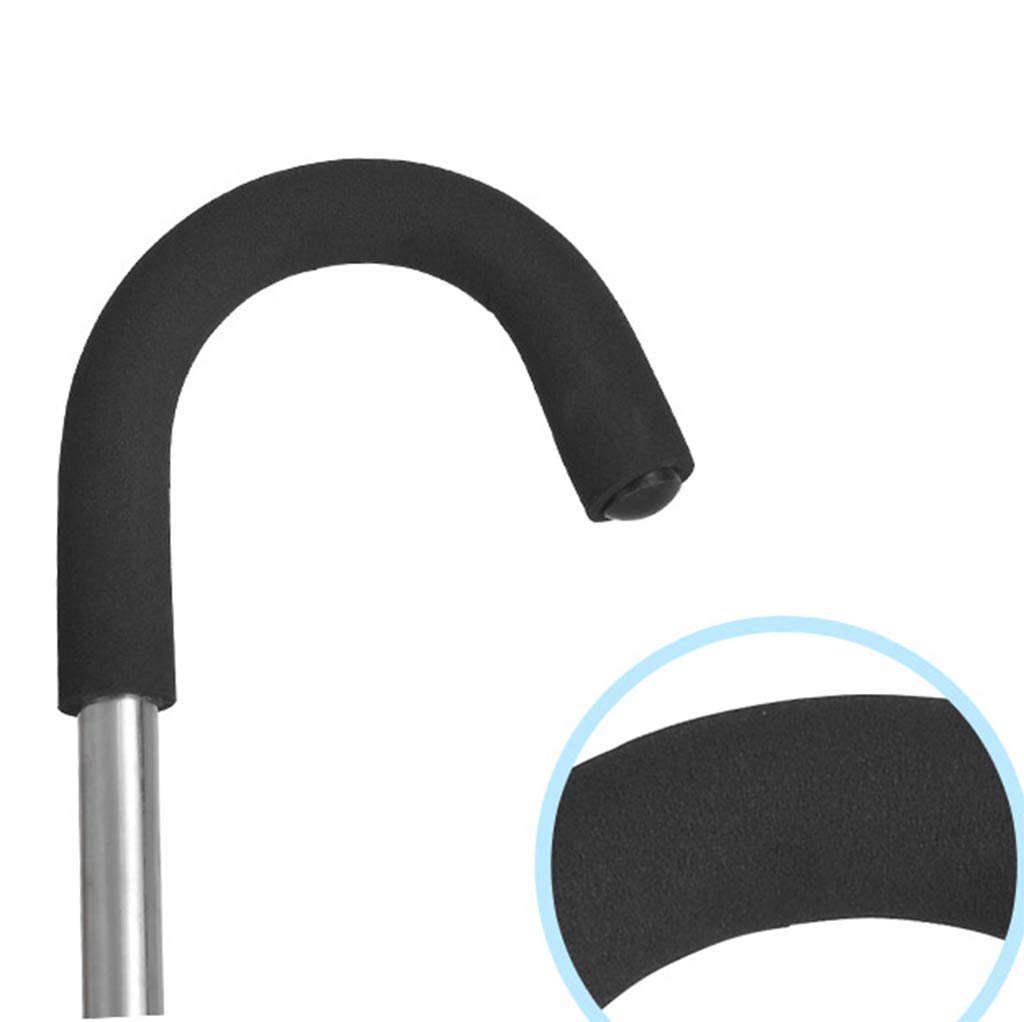 Sedia in canna, sgabello per stampelle in alluminio leggero antiscivolo, bastone da passeggio con sedile pieghevole, impugnatura in PP ergonomica, canna da viaggio per pesca per regalo dei genitori